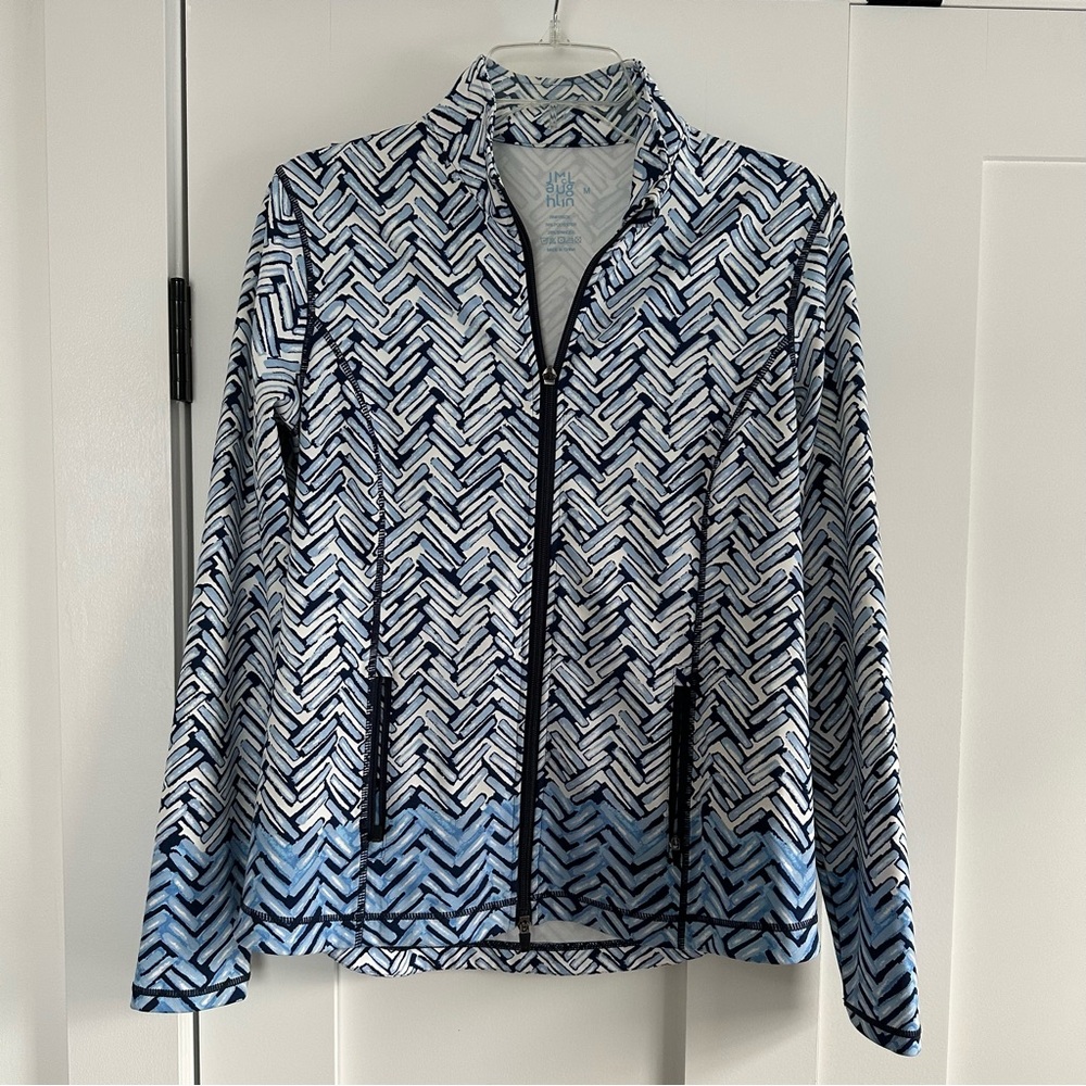 Like New! J. Mclaughlin Printed Active Full Zip J… - image 1